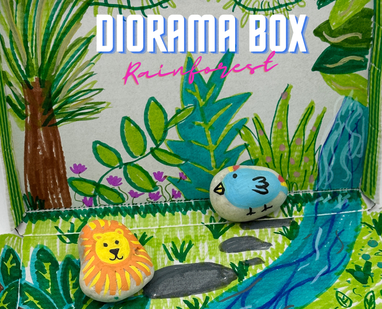 Rainforest Diorama Box Craft - Messy Little Monster